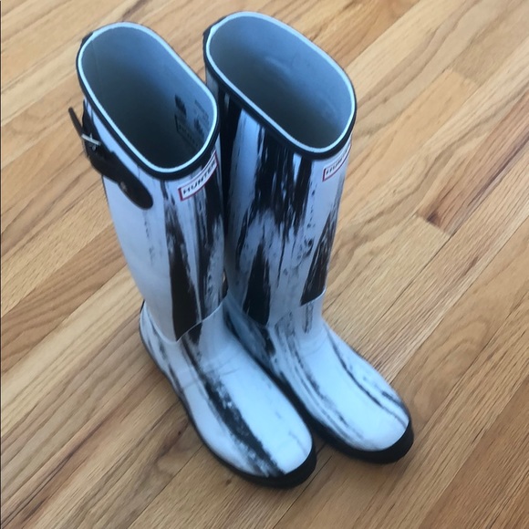 HUNTER BOOTS UNISEX MARBLE 7 MALE 8 FEMALE - Picture 2 of 13
